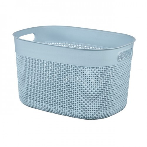 Cesti portabiancheria Contenitore filo basket S colore stone blu cm24x18x12h