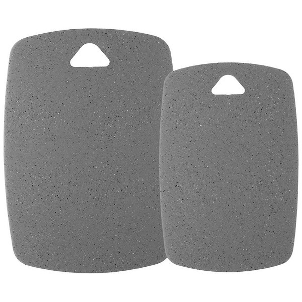 Taglieri Set 2 taglieri kitchen flexy silicone e plastica grigio