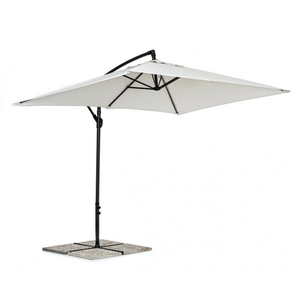 Ombrelloni Ombrellone texas cm200x300 antracite naturale