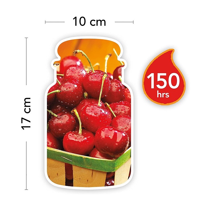 Complementi d arredo Candela profumata giara grande black cherry duratafino a 150 ore