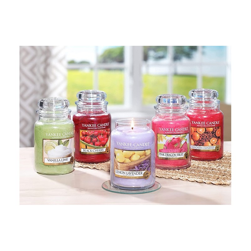 Complementi d arredo Candela profumata giara grande black cherry duratafino a 150 ore