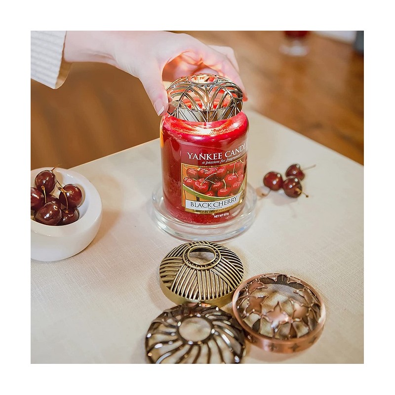 Complementi d arredo Candela profumata giara grande black cherry duratafino a 150 ore