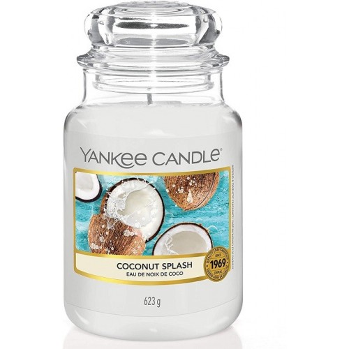 Complementi d arredo Candela profumata giara grande coconut splash durata fino a 150 ore