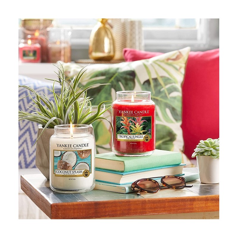 Complementi d arredo Candela profumata giara grande coconut splash durata fino a 150 ore