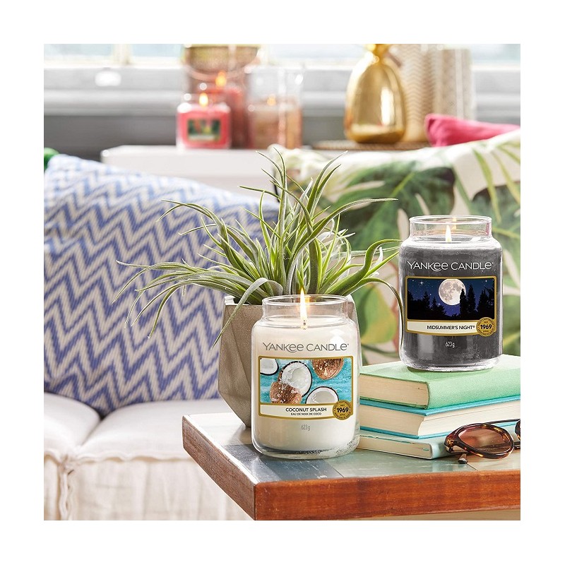 Complementi d arredo Candela profumata giara grande coconut splash durata fino a 150 ore