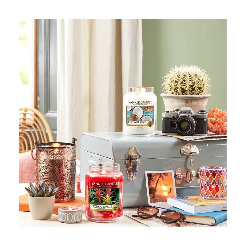 Complementi d arredo Candela profumata giara grande coconut splash durata fino a 150 ore