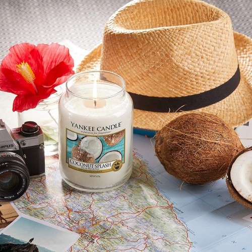 Complementi d arredo Candela profumata giara grande coconut splash durata fino a 150 ore