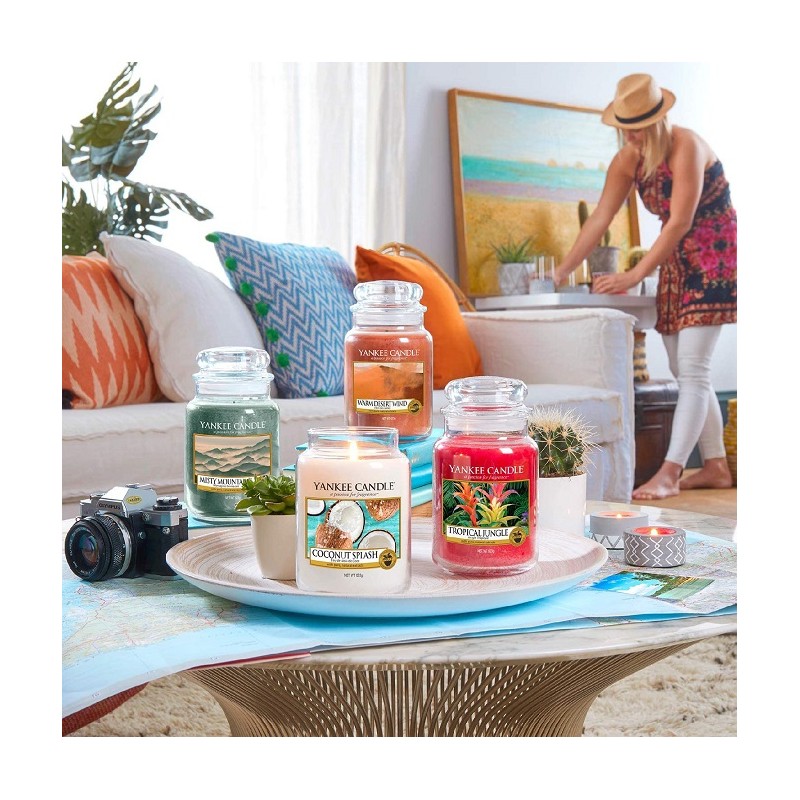 Complementi d arredo Candela profumata giara grande coconut splash durata fino a 150 ore