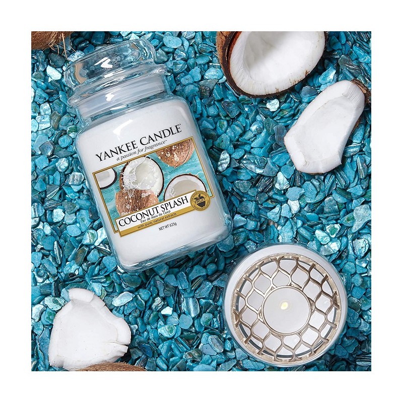 Complementi d arredo Candela profumata giara grande coconut splash durata fino a 150 ore