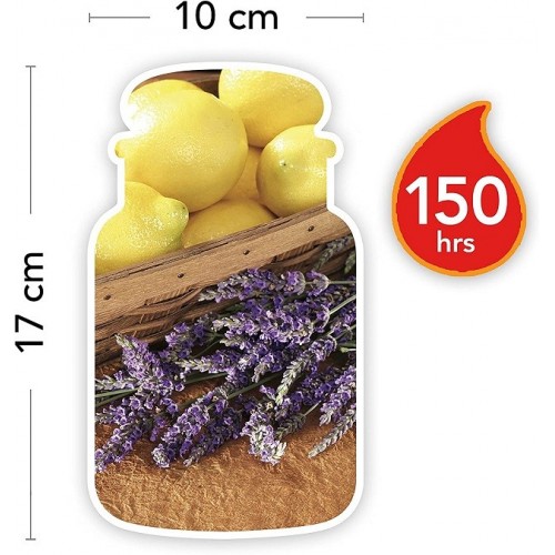 Complementi d arredo Candela profumata giara grande lavanda al limone durata fino a 150 ore