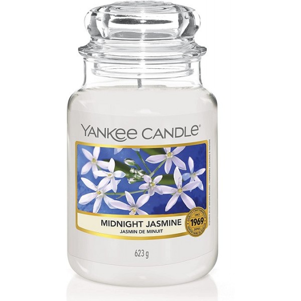 Complementi d arredo Candela profumata giara grande gelsomino notturno durata fino a 150 ore
