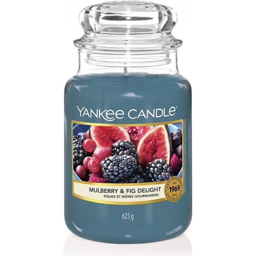 Complementi d arredo Candela profumata giara grande delizia alla mora e al fico durata fino a 150 ore