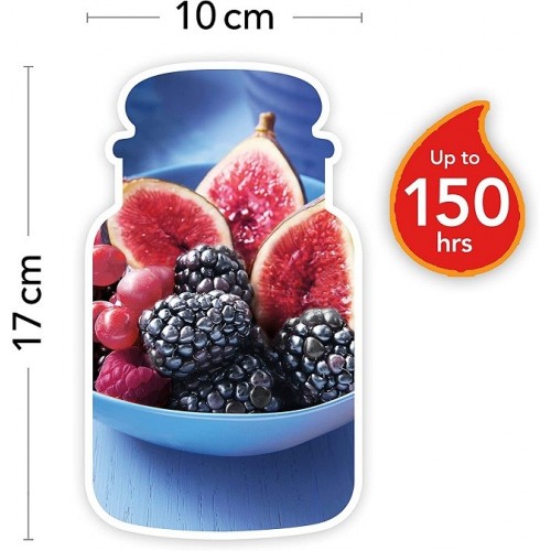 Complementi d arredo Candela profumata giara grande delizia alla mora e al fico durata fino a 150 ore