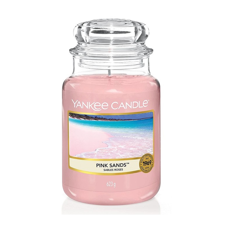 Complementi d arredo Candela profumata giara grande sabbie rosa fino a 150 ore