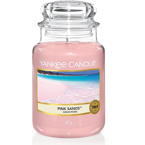 Complementi d arredo Candela profumata giara grande sabbie rosa fino a 150 ore