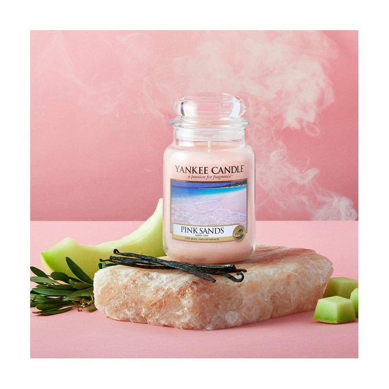 Complementi d arredo Candela profumata giara grande sabbie rosa fino a 150 ore