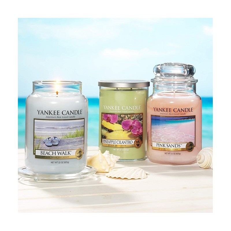 Complementi d arredo Candela profumata giara grande sabbie rosa fino a 150 ore