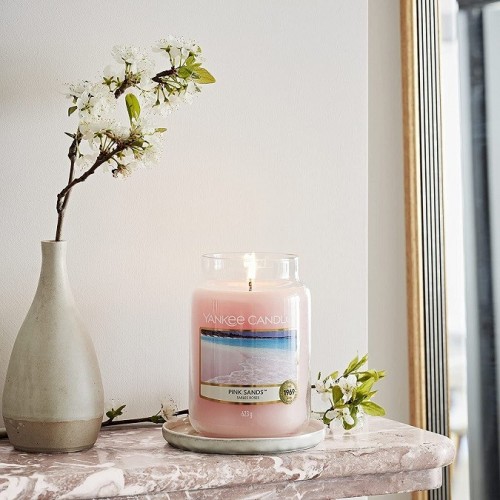 Complementi d arredo Candela profumata giara grande sabbie rosa fino a 150 ore