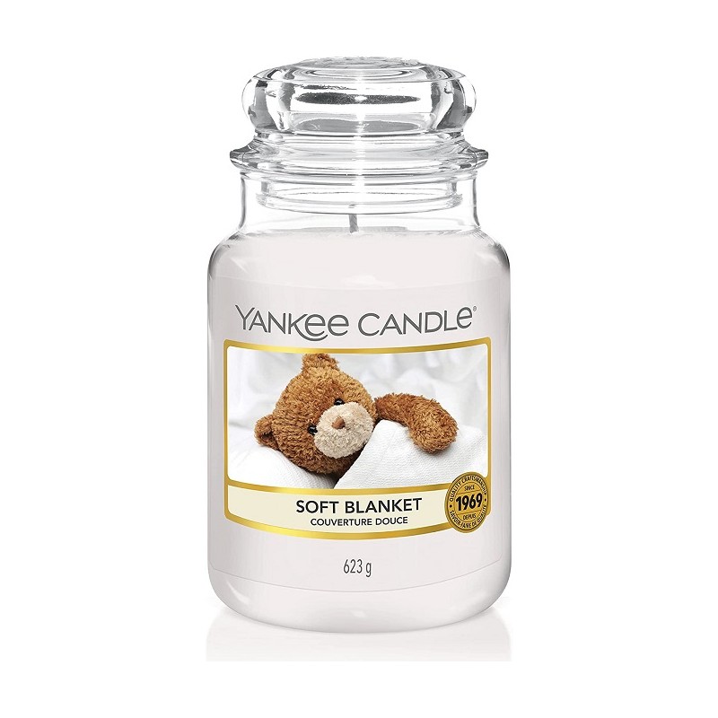 Complementi d arredo Candela profumata giara grande soft blanket fino a 150 ore