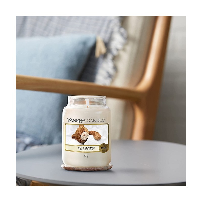 Complementi d arredo Candela profumata giara grande soft blanket fino a 150 ore