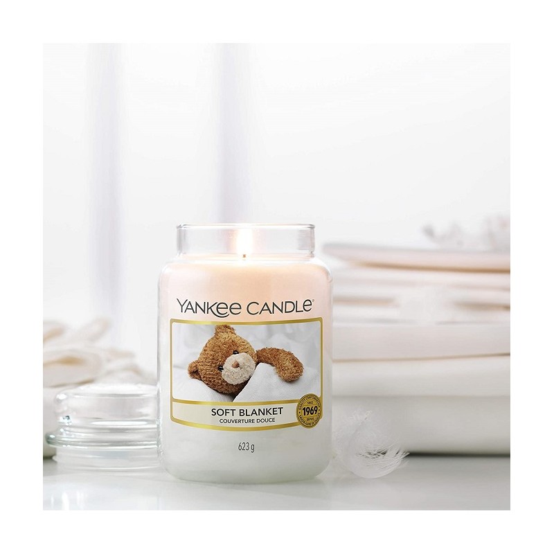 Complementi d arredo Candela profumata giara grande soft blanket fino a 150 ore