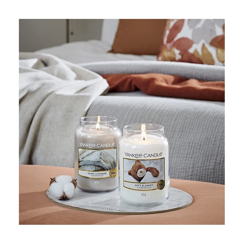 Complementi d arredo Candela profumata giara grande soft blanket fino a 150 ore
