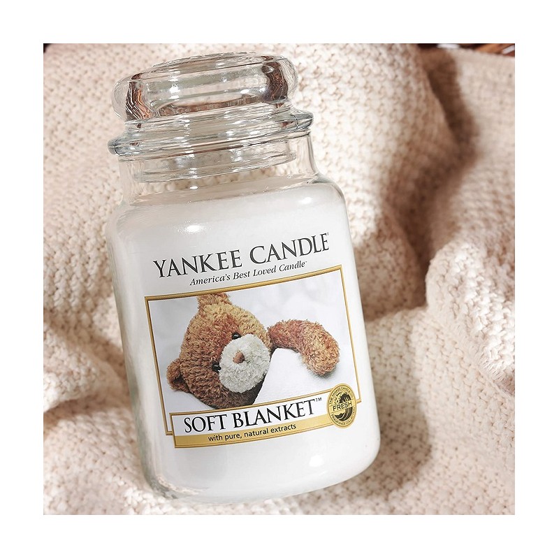 Complementi d arredo Candela profumata giara grande soft blanket fino a 150 ore