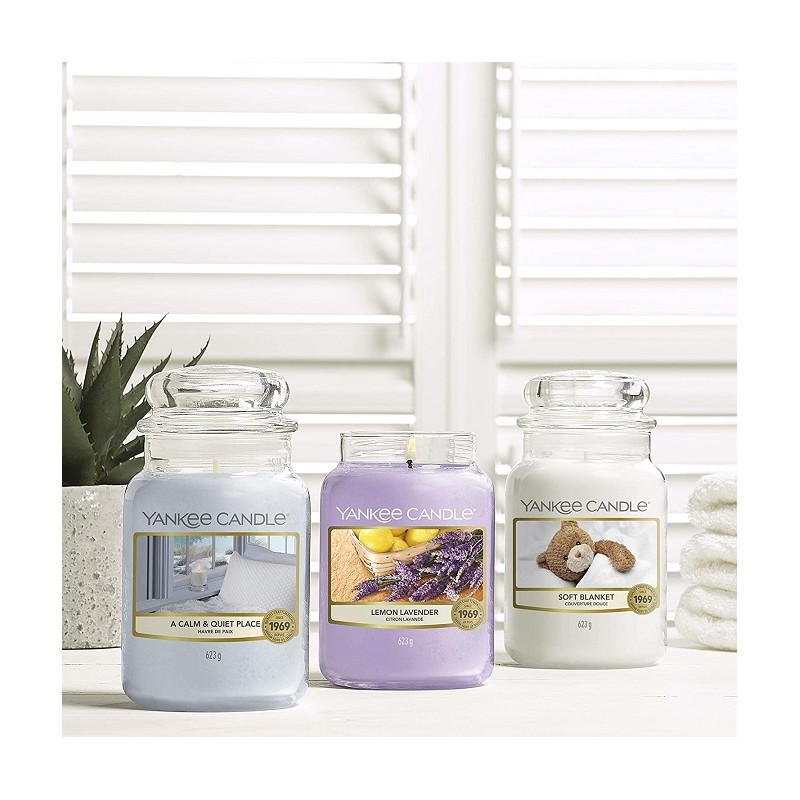 Complementi d arredo Candela profumata giara grande soft blanket fino a 150 ore