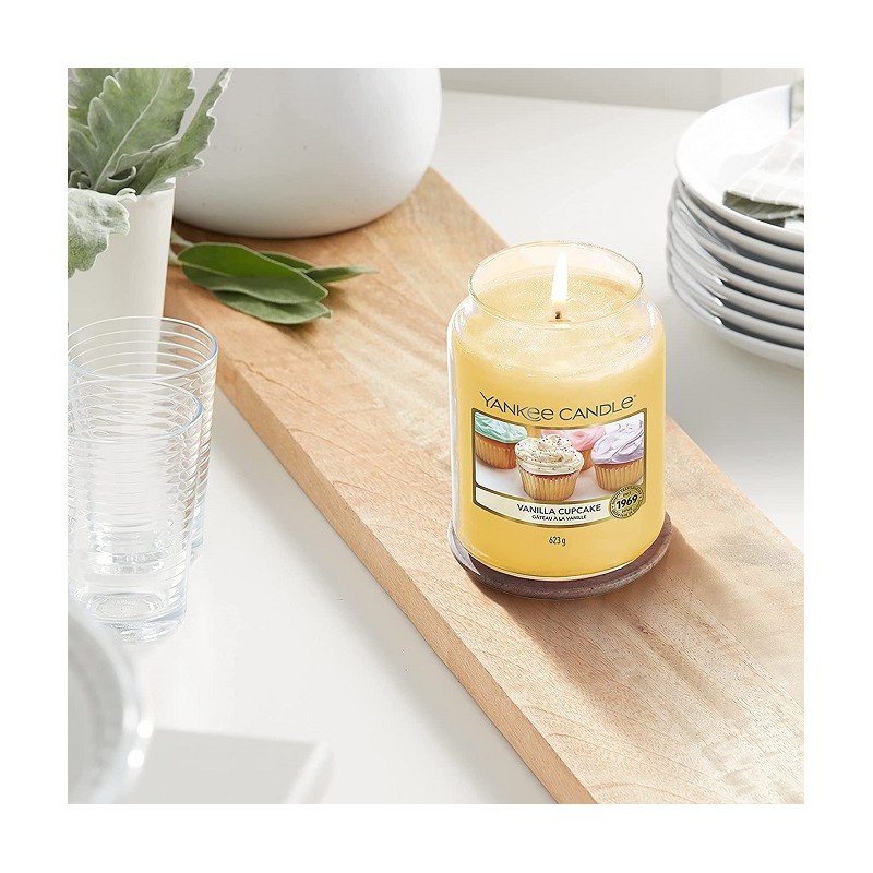 Complementi d arredo Candela profumata giara grande vanilla cupcake fino a 150 ore