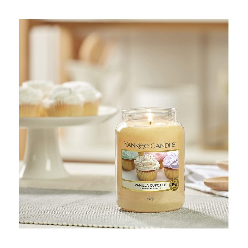 Complementi d arredo Candela profumata giara grande vanilla cupcake fino a 150 ore