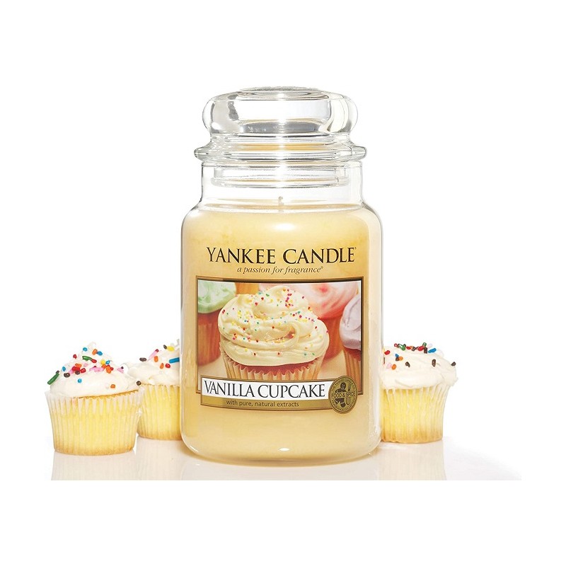 Complementi d arredo Candela profumata giara grande vanilla cupcake fino a 150 ore