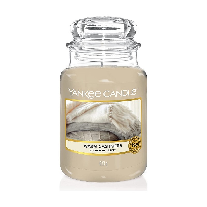 Complementi d arredo Candela profumata giara grande warm cashmere fino a 150 ore