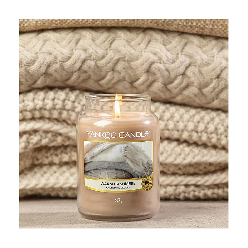 Complementi d arredo Candela profumata giara grande warm cashmere fino a 150 ore