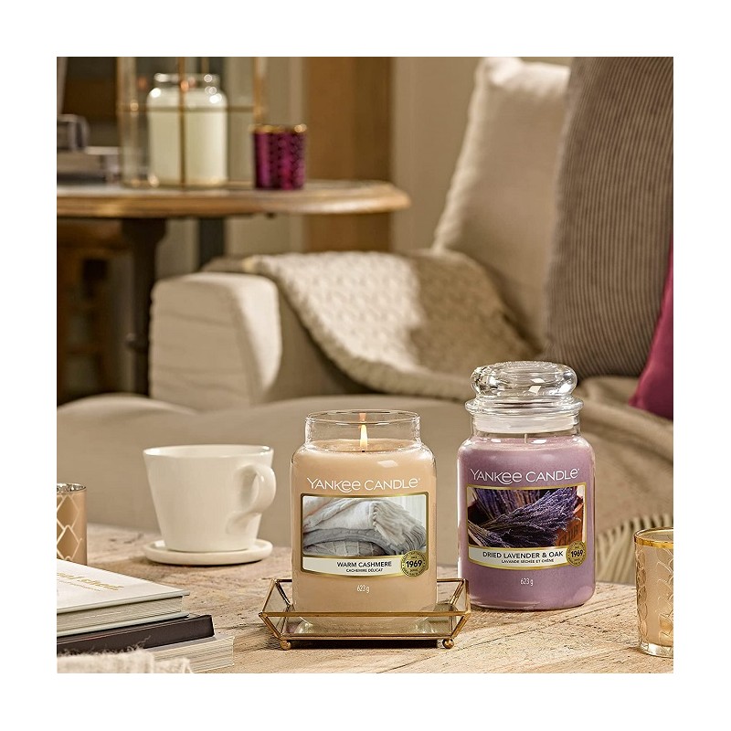 Complementi d arredo Candela profumata giara grande warm cashmere fino a 150 ore