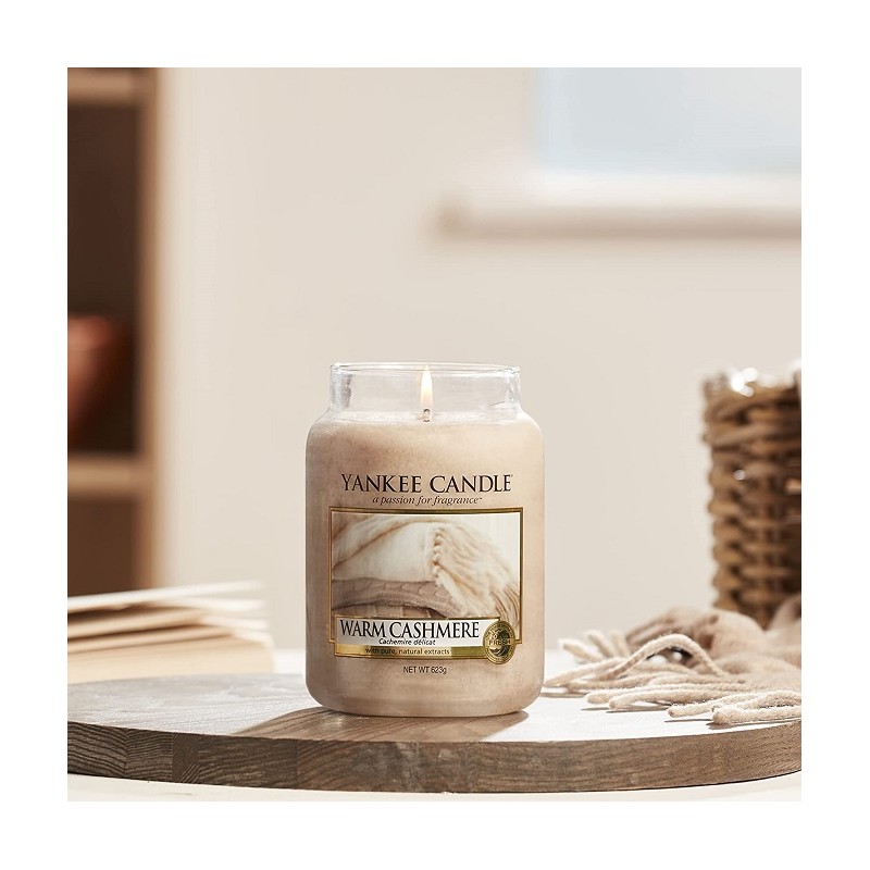 Complementi d arredo Candela profumata giara grande warm cashmere fino a 150 ore