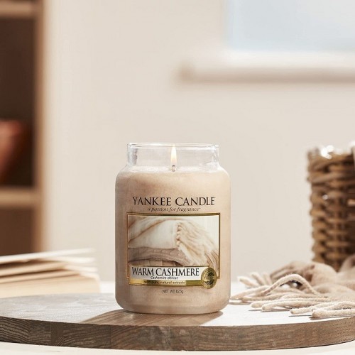 Complementi d arredo Candela profumata giara grande warm cashmere fino a 150 ore