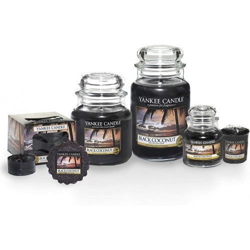 Complementi d arredo Candela profumata giara media black coconut fino a 75 ore