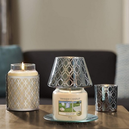 Complementi d arredo Candela profumata giara media clean cotton fino a 75 ore