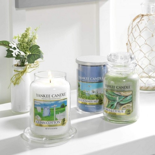 Complementi d arredo Candela profumata giara media clean cotton fino a 75 ore