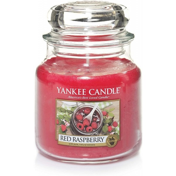 Candele profumate Candela profumata giara media red raspberry fino a 75 ore