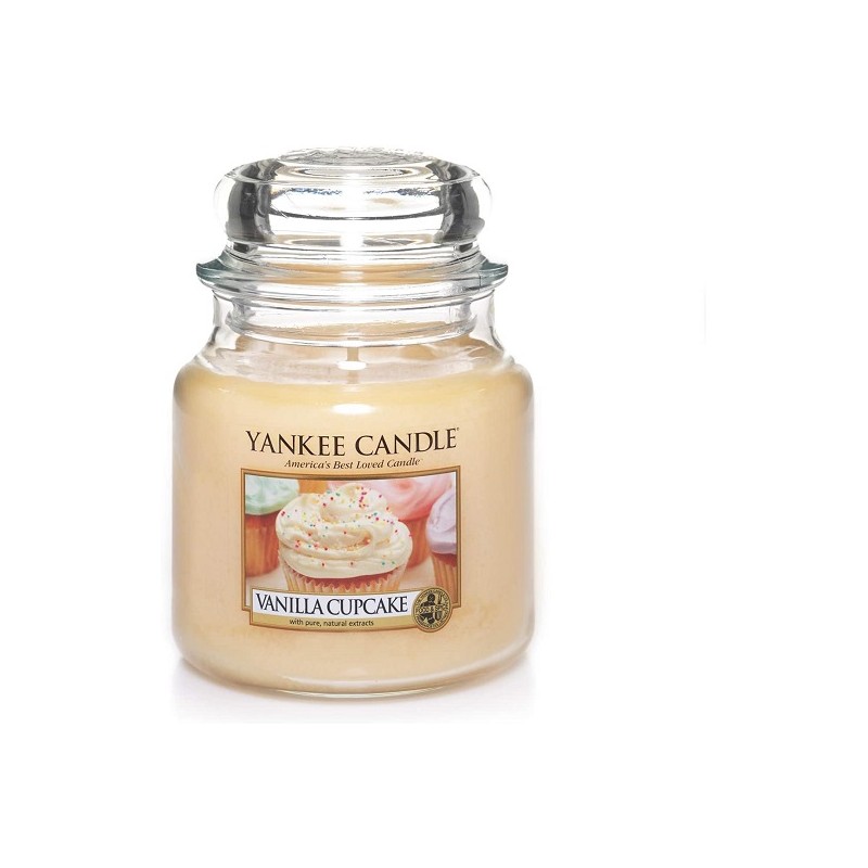 Candele profumate Candela profumata giara media vanilla cupcake fino a 75 ore