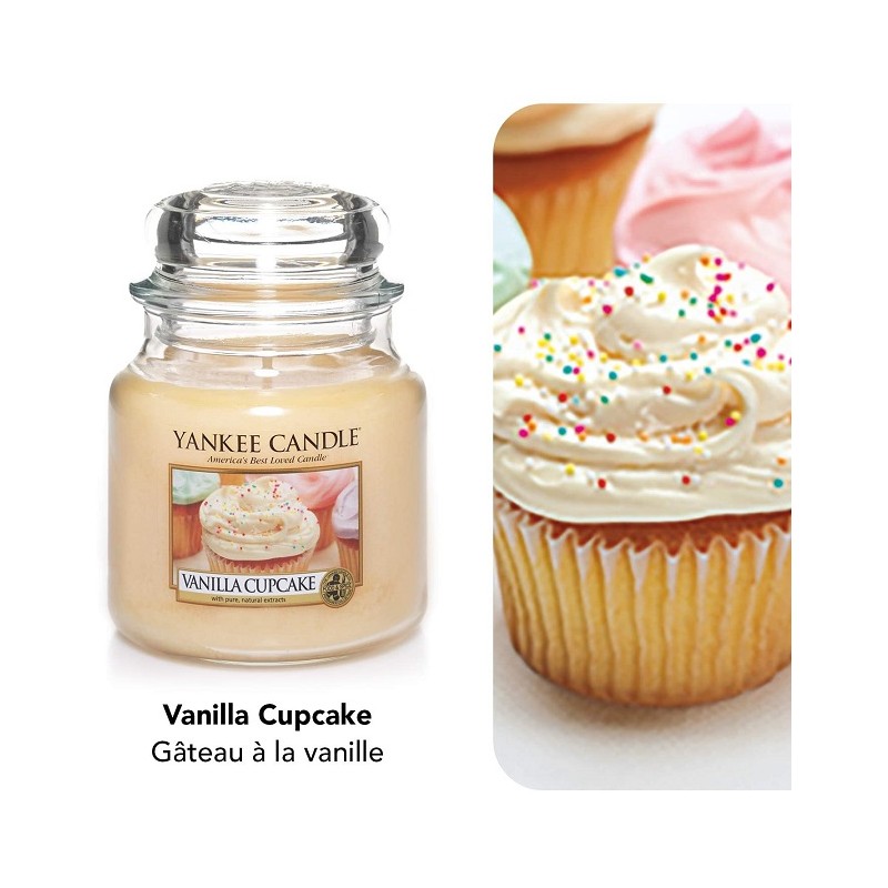 Candele profumate Candela profumata giara media vanilla cupcake fino a 75 ore