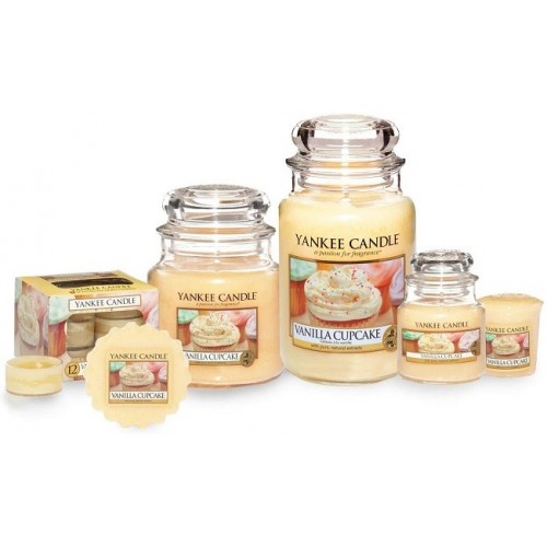 Candele profumate Candela profumata giara media vanilla cupcake fino a 75 ore